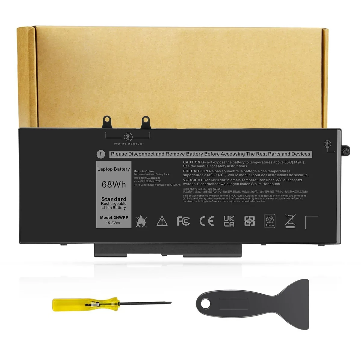 Alphacool Alphacool 3HWPP 15.2 V 68 Wh 4-cell laptop battery — product photo