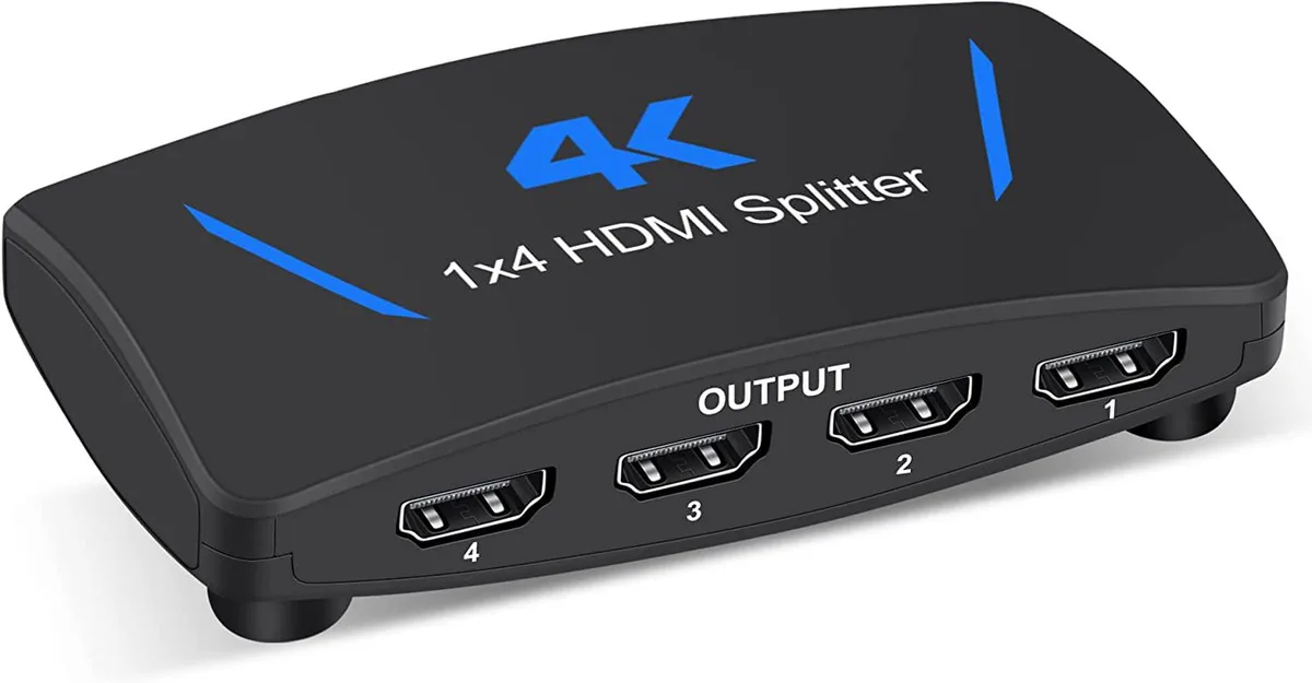 LUOM LUOM OZF4C 1×4 HDMI video splitter 4K@30Hz multi-resolution HDMI 1.4 — product photo