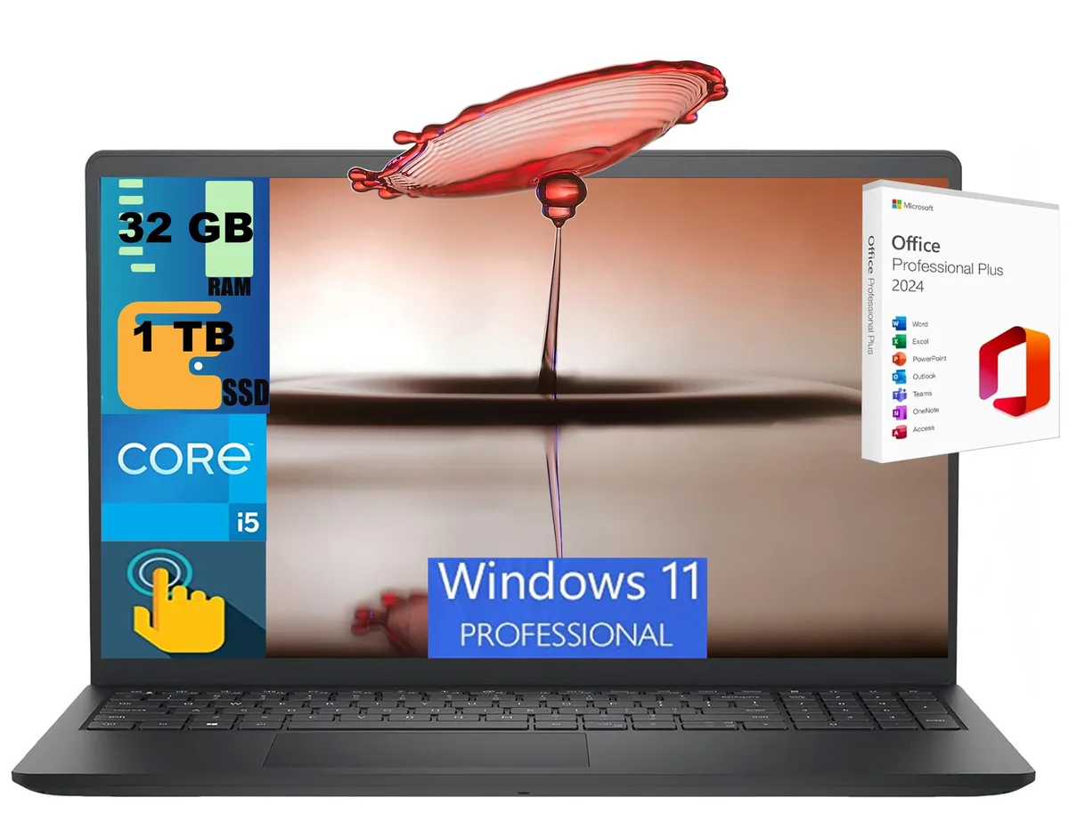 DELL DELL Inspiron 15 laptop 15.6 FHD touchscreen i5-1334U 32GB 1TB PCIe — product photo