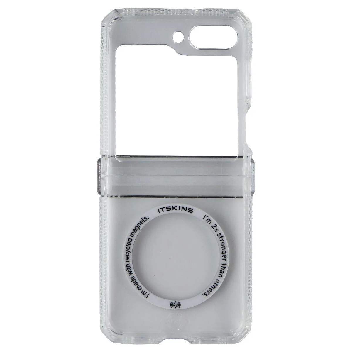 ITSKINS ITSKINS Hybrid R Clear Hinge Case for MagSafe Galaxy Z Flip5 Clear — product photo