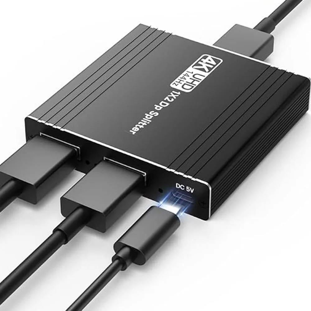 Jansicotek Jansicotek OZFD DisplayPort 1.4 MST hub 2-port 4K 144Hz — product photo