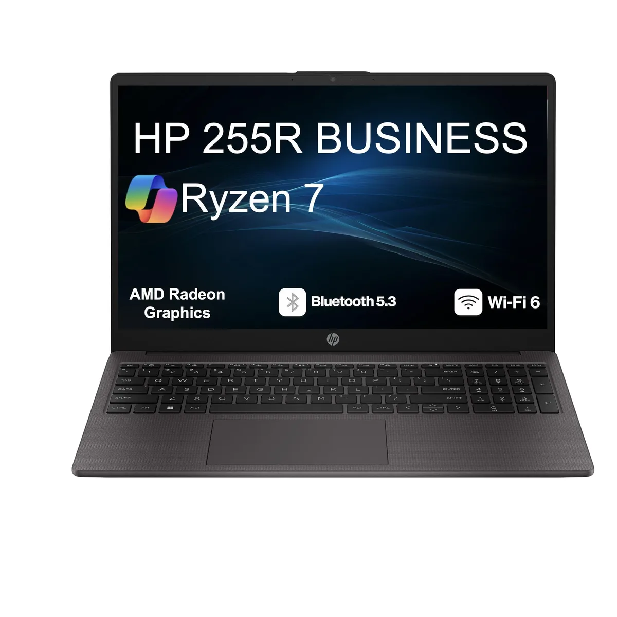 HP HP 255R laptop Ryzen 7 7735U 16GB DDR5 1TB NVMe 15.6" FHD Win 11 Home — product photo