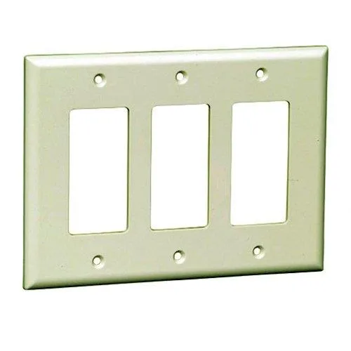 iMBAPrice iMBAPrice 3-Gang Decora Wallplate Light Almond — product photo