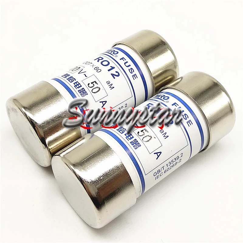 OEM Industries OEM Industries RO12 50A aM AJT JKS LPJ 600V Ø27*60 Ceramic Tube Fuse — product photo