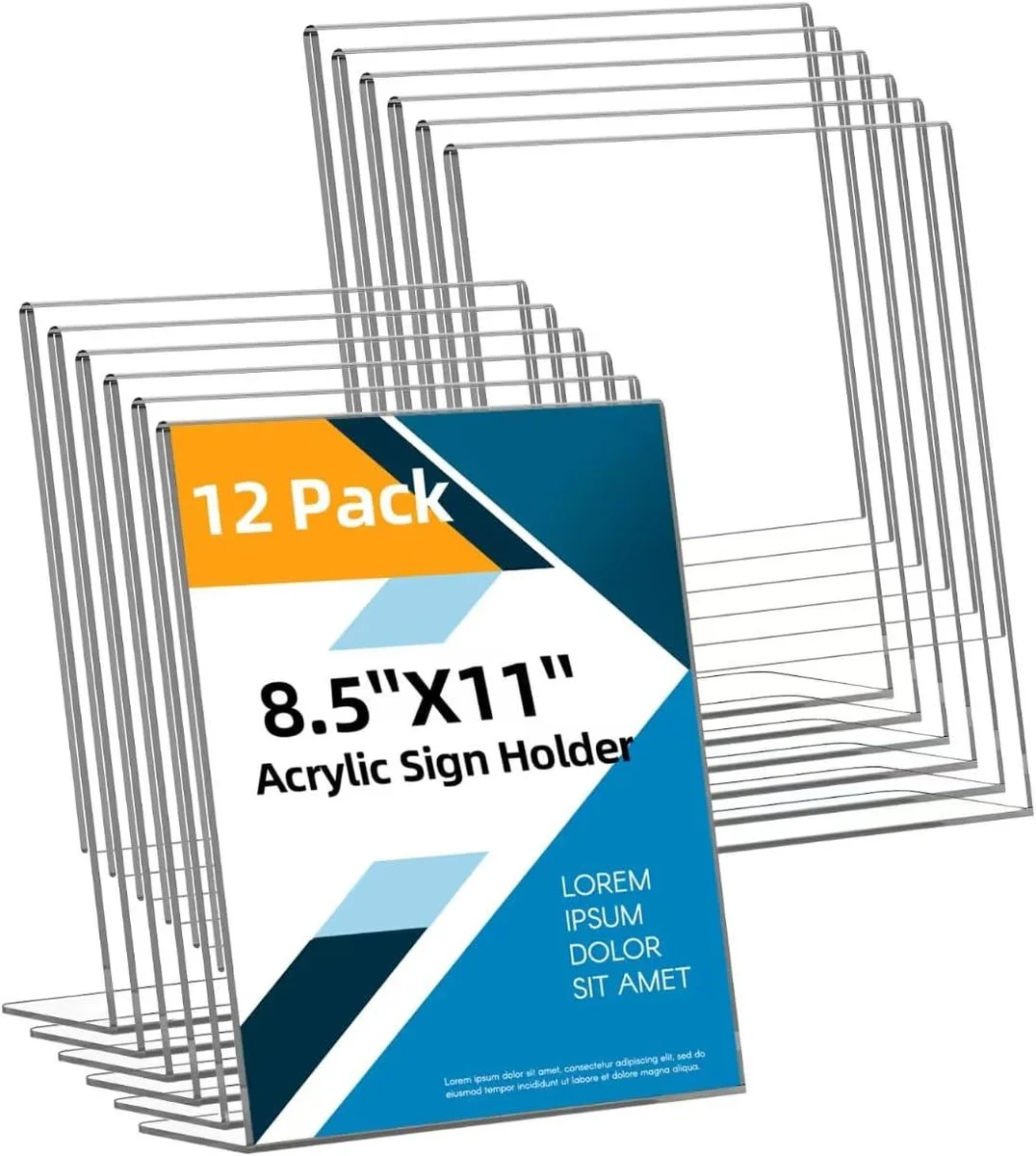 MCHOSE MCHOSE Acrylic Sign Holder 12 Pack 8.5x11 Inch — product photo