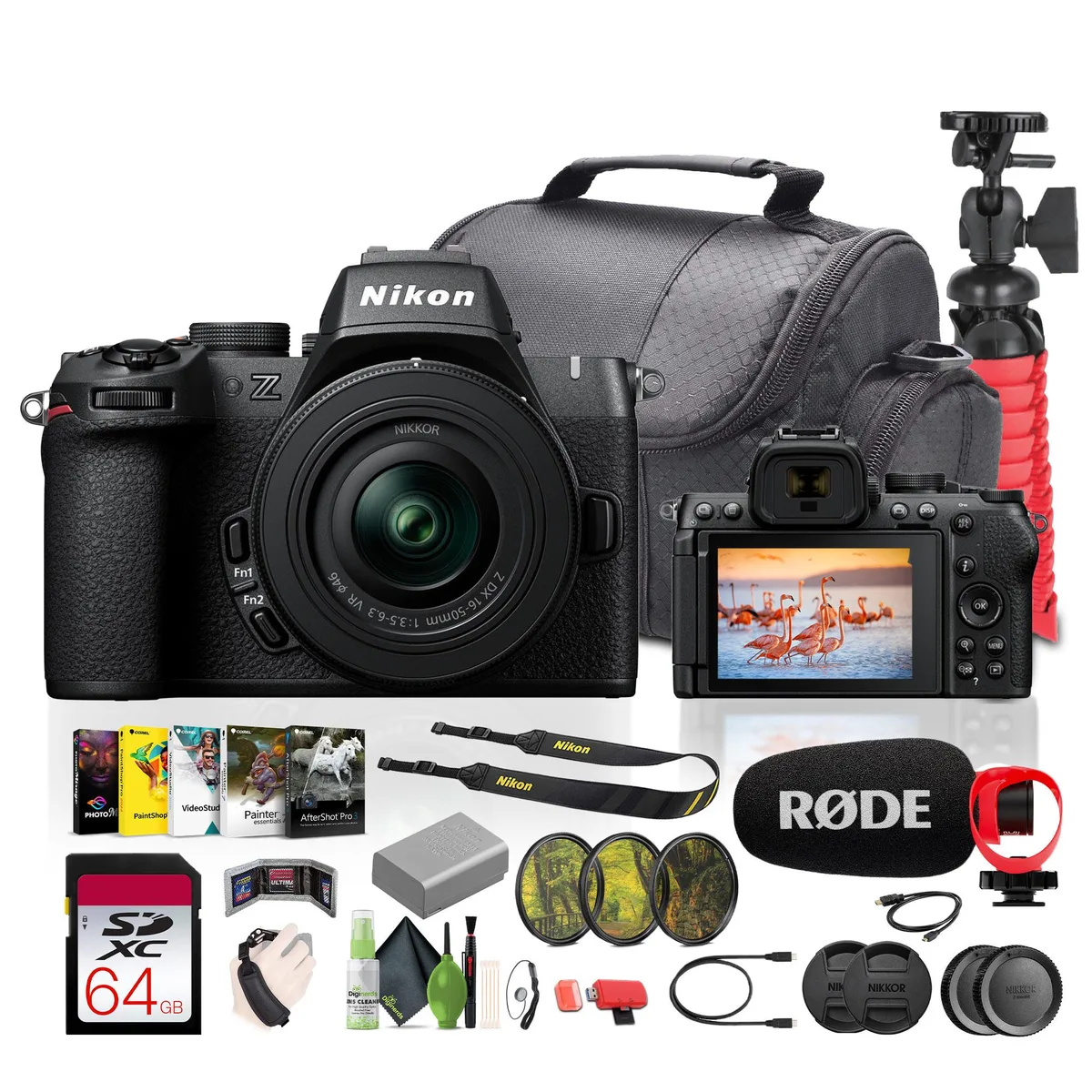 Nikon Inc Nikon Z50II Camera Kit 16-50mm Lens Rode Microphone Vlogging Accessories — product photo