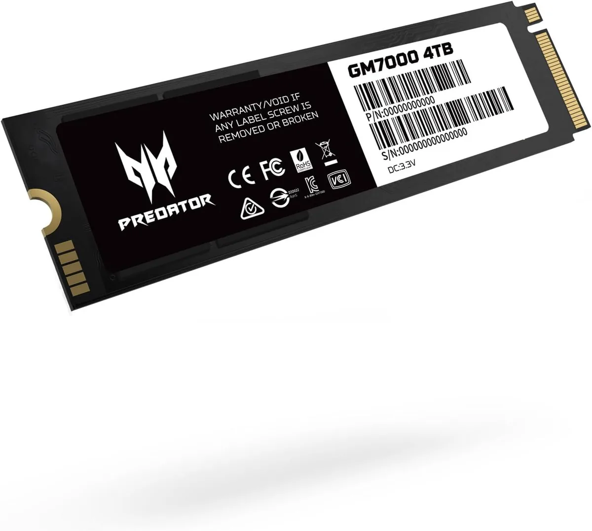Acer America Acer America Predator GM7000 4TB M.2 PCI-Express 4.0 x4 internal SSD — product photo