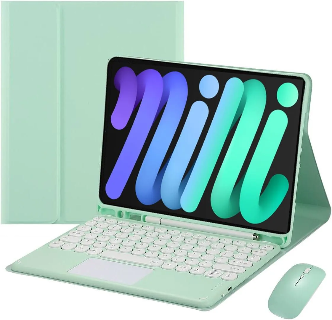 Timoom Timoom Keyboard Case with Mouse for iPad mini 6/7 8.3" Green — product photo