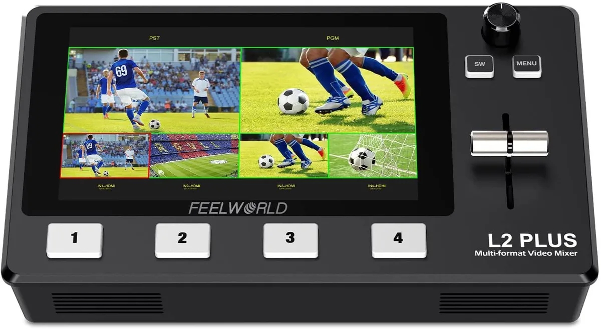 Feelworld Feelworld L2 Plus 5.5" Video Mixer Switcher 4 HDMI USB 3.0 — product photo