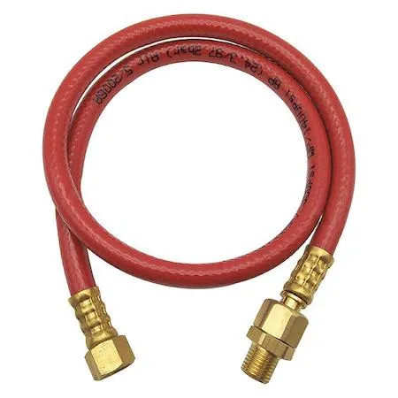 SPEEDAIRE SPEEDAIRE 1AFG9 1/4" ID 32" Coupled Snubber Hose 300 PSI Red — product photo