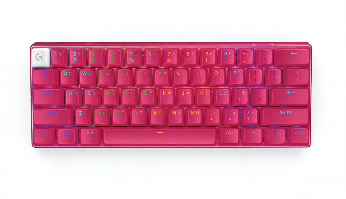 Logitech Logitech G PRO X 60 LIGHTSPEED Wireless Gaming Keyboard GX Optical Tactile Red — product photo