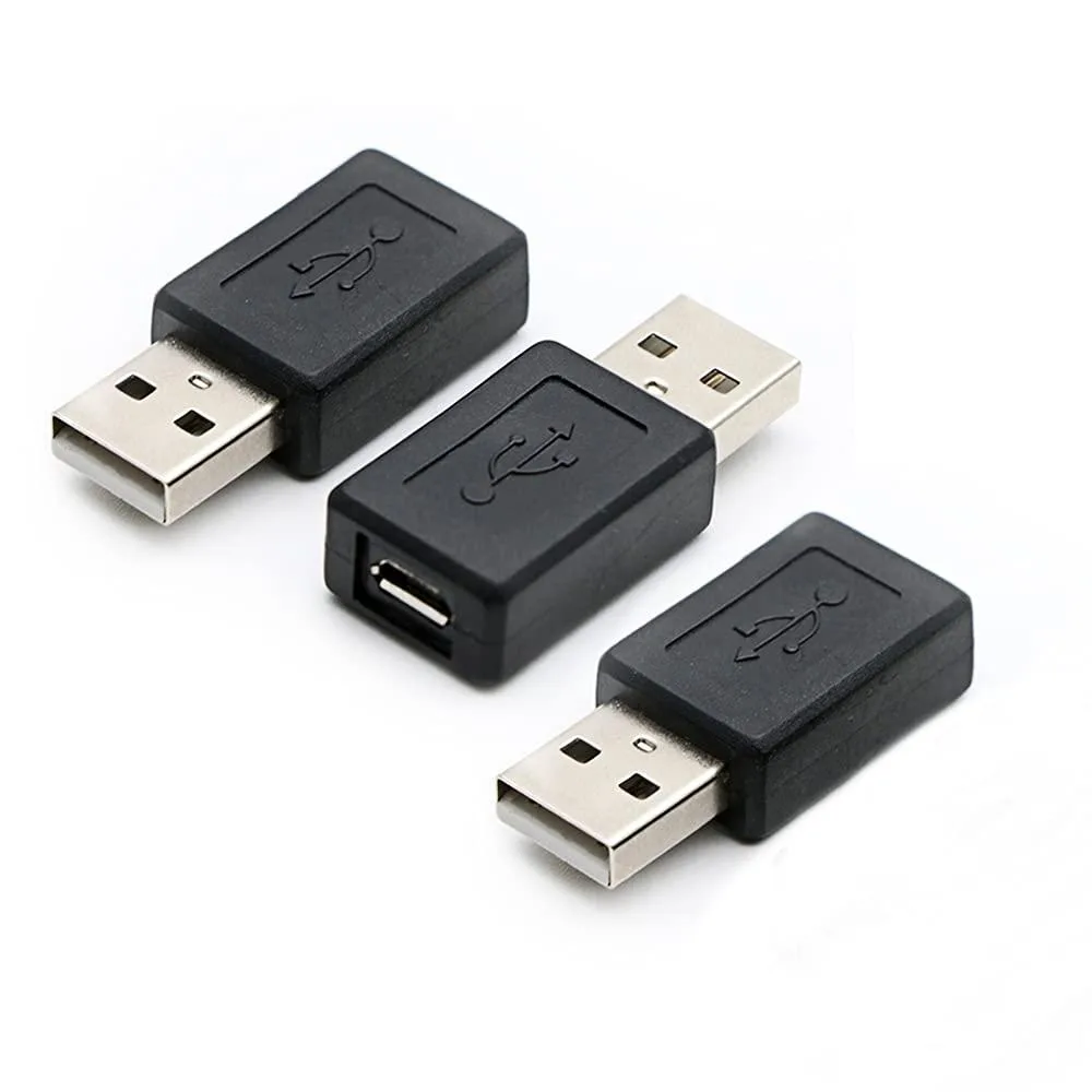 BUCIER BUCIER 3 Pack USB 2.0 A Male to Micro Female Converter — product photo