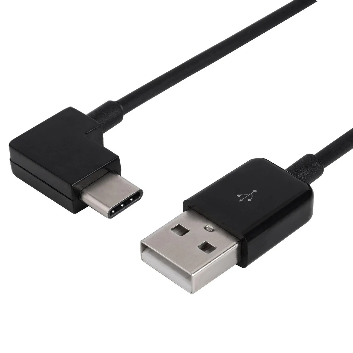 Fervit Fervit 20cm USB-C to USB 2.0 Cable 90 Degree Right Angled Connector — product photo