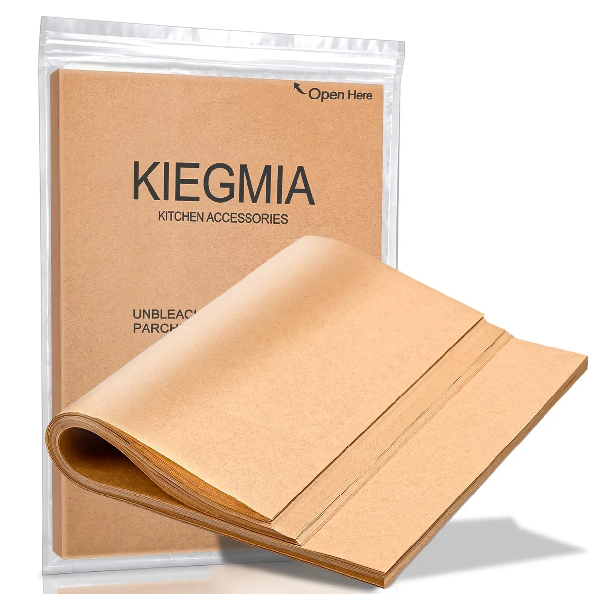  KIEGMIA 120PCS-9 120 sheets 9 x 13 in unbleached parchment paper craft — product photo