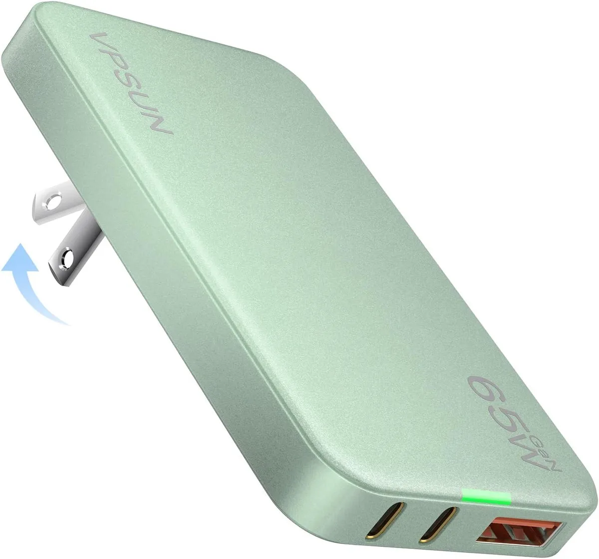 Chopmate Chopmate 65W GaN USB-C Charger 3 Port Green — product photo