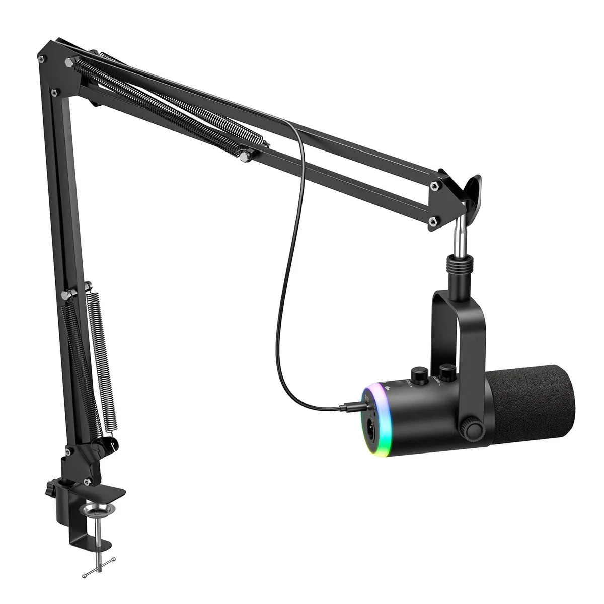  ONIKUMA GAMING YU7 USB/XLR Dynamic Microphone with RGB Boom Arm — product photo