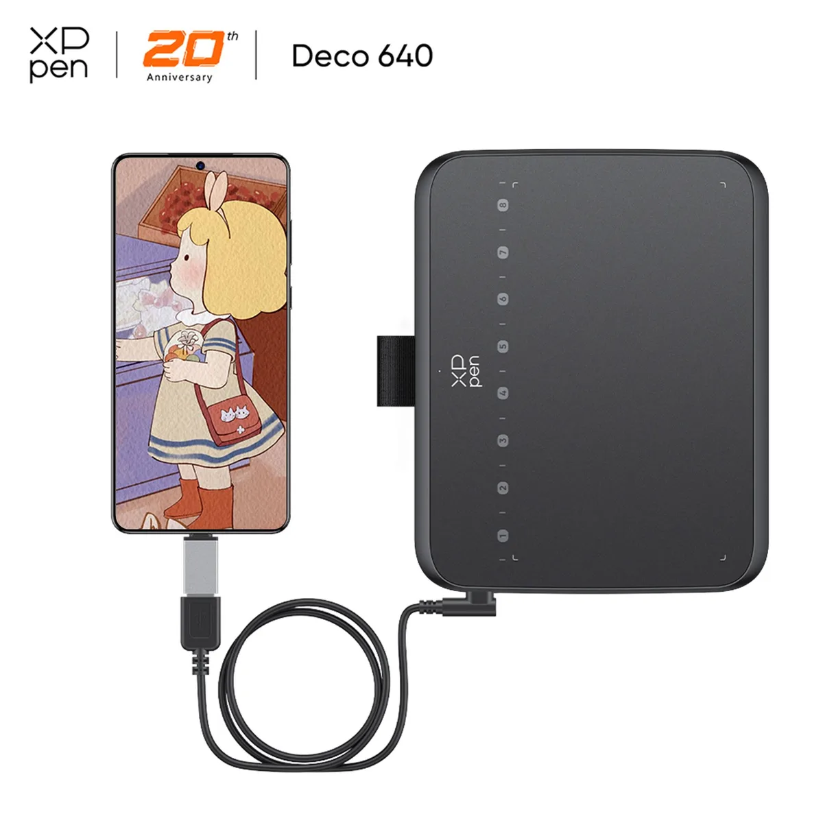 XPPEN Technology CO. XPPEN Technology CO. Deco 640 6x4 inch Graphics Tablet 16384 Pressure 5080 LPI 60° Tilt — product photo