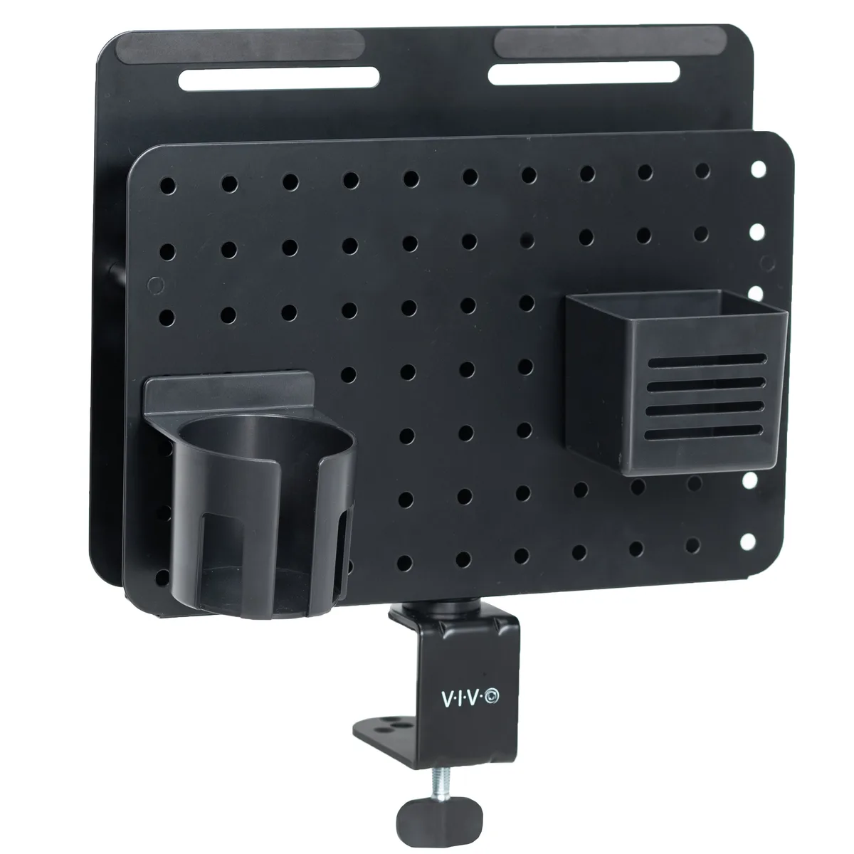 VIVO VIVO Clamp-on Rotating Pegboard 14" Laptop Holder Magnetic Organizer — product photo