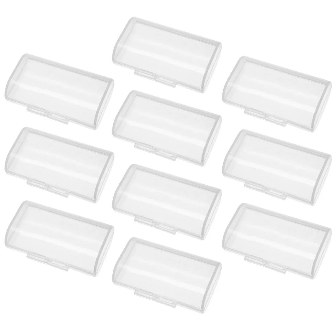 Unique-Bargains Unique-Bargains 10 Pcs AA Battery Storage Case Clear 53 x 34 x 18mm — product photo
