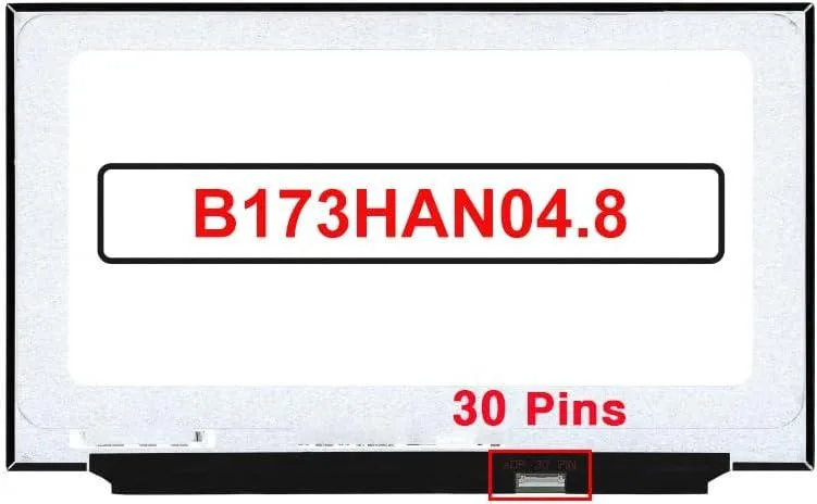 NUOLAISUN NUOLAISUN B173HAN04.8 17.3" FHD 1920×1080 30-pin 60Hz laptop screen — product photo