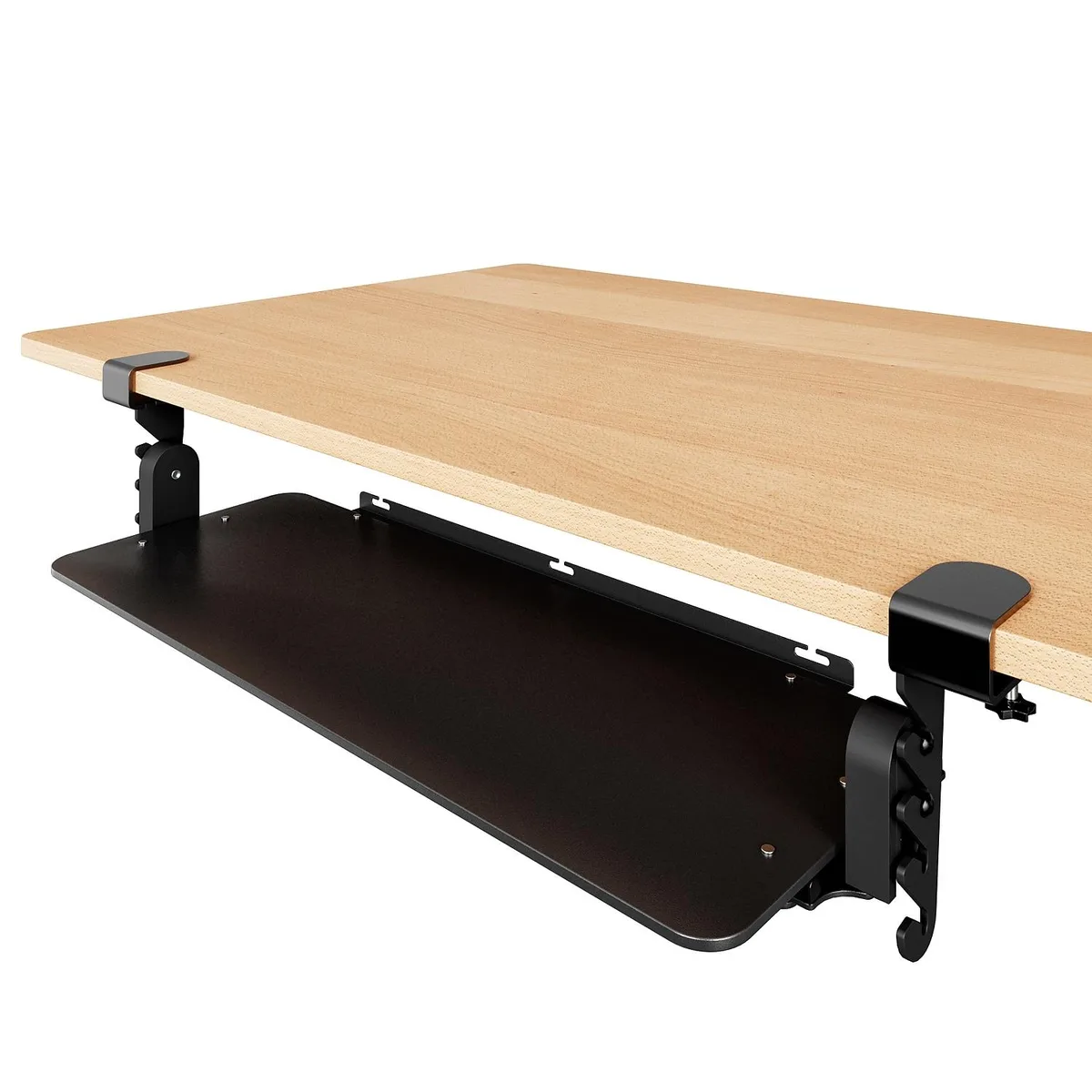 Uncaged Ergonomics Uncaged Ergonomics KT4 Clamp-On Keyboard Tray 4.1–6.6" 1.25" Desk — product photo