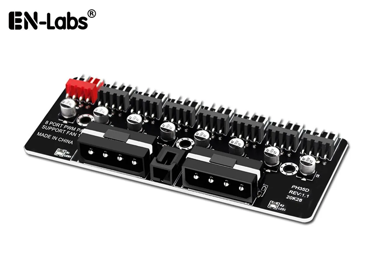 EN-Labs EN-Labs 11-001-409RDX 8-port PWM fan hub internal power cable — product photo