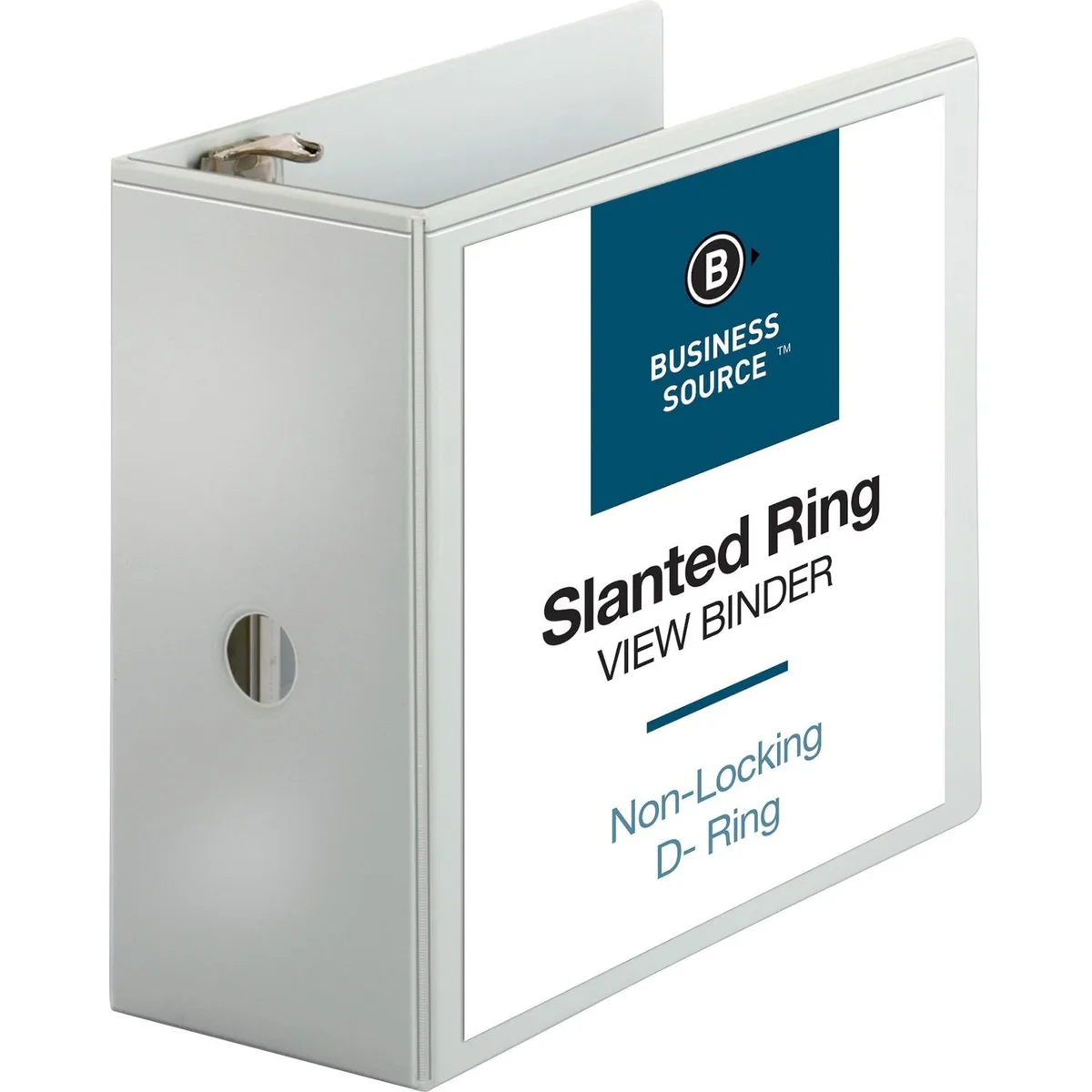 Business Source Business Source 28445 D-Ring Binder 5" 1100 Sheets White — product photo