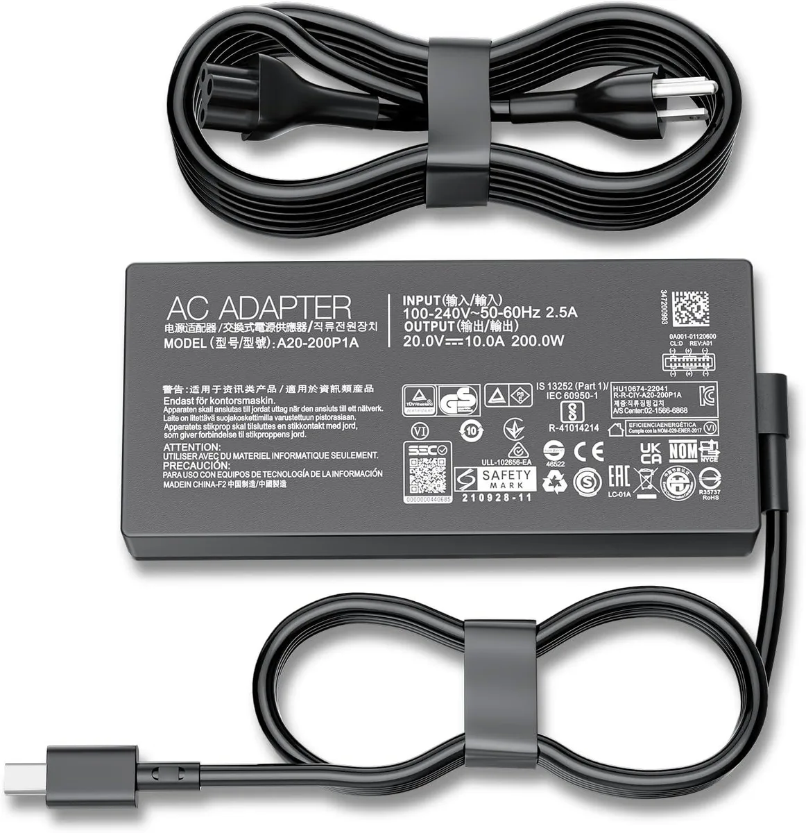 BASEUS BASEUS 200W AC Adapter ADP-200JB K Rectangle Conn — product photo