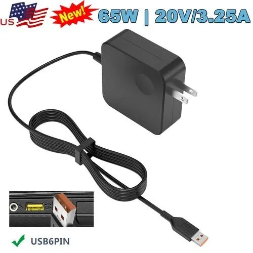  DELL 65W USB-C 20V 3.25A AC Adapter for Lenovo Yoga 3 Pro 1370 13.3 — product photo