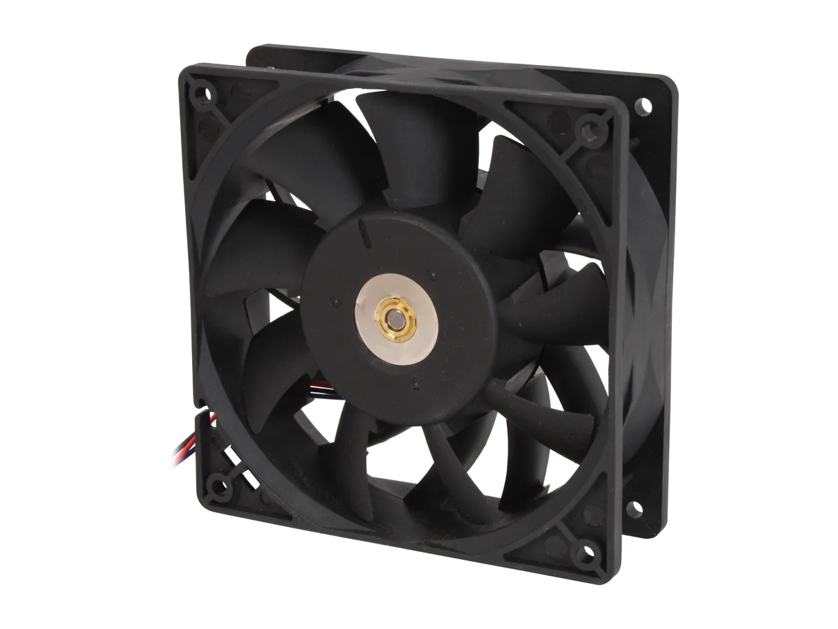 DELTA ELECTRONICS DELTA ELECTRONICS FFB1212EHE-F00 120x38mm 4000RPM 190CFM 59dBA Dual Ball 3-Pin Non-LED case fan — product photo