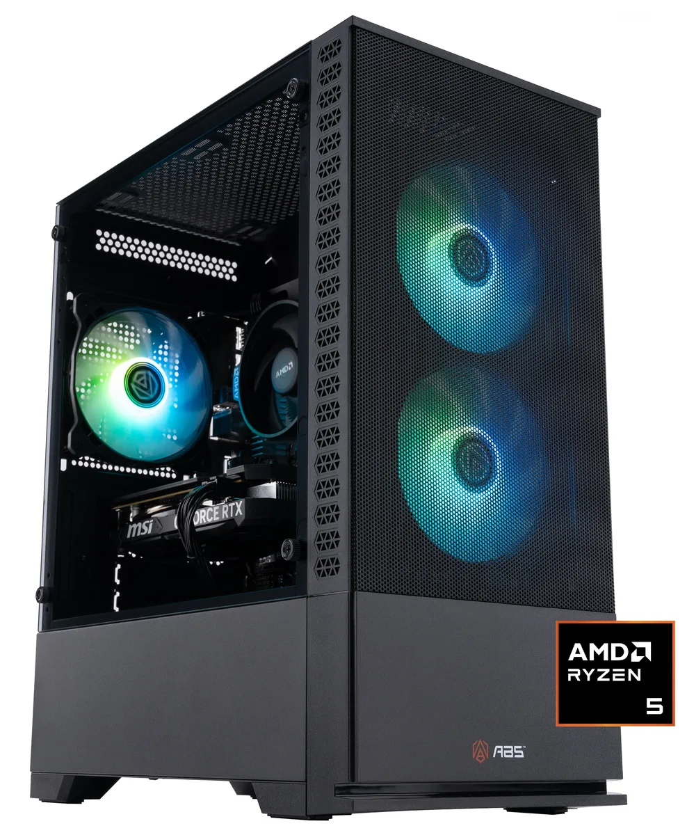 ABS ABS CR760040602 Gaming PC Ryzen 5 7600 RTX 4060 8G 32GB DDR5 1TB NVMe — product photo