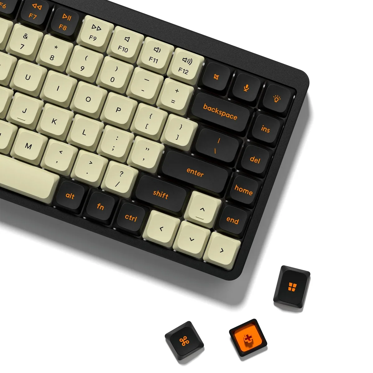 Womier Womier Low Profile PBT Doubleshot Keycaps 138-keys Black/Beige — product photo