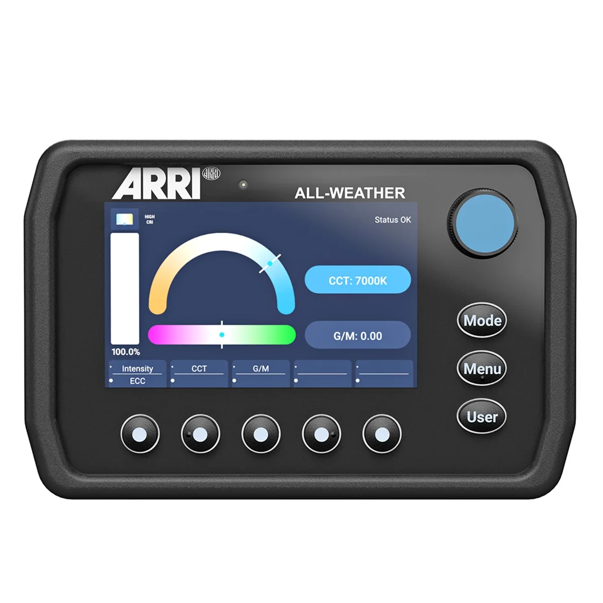 Arri IP66 all-weather control panel rectangular unit matte dark finish