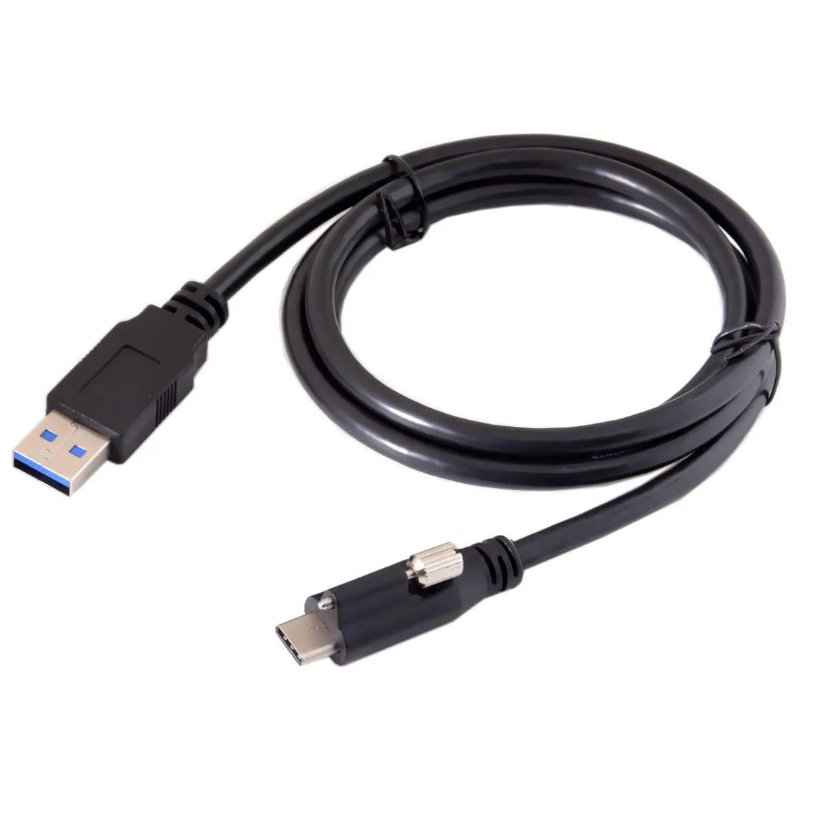 Fervit Fervit USB 3.1 Type-C Locking to USB 3.0 Cable 1.2m Panel Mount — product photo