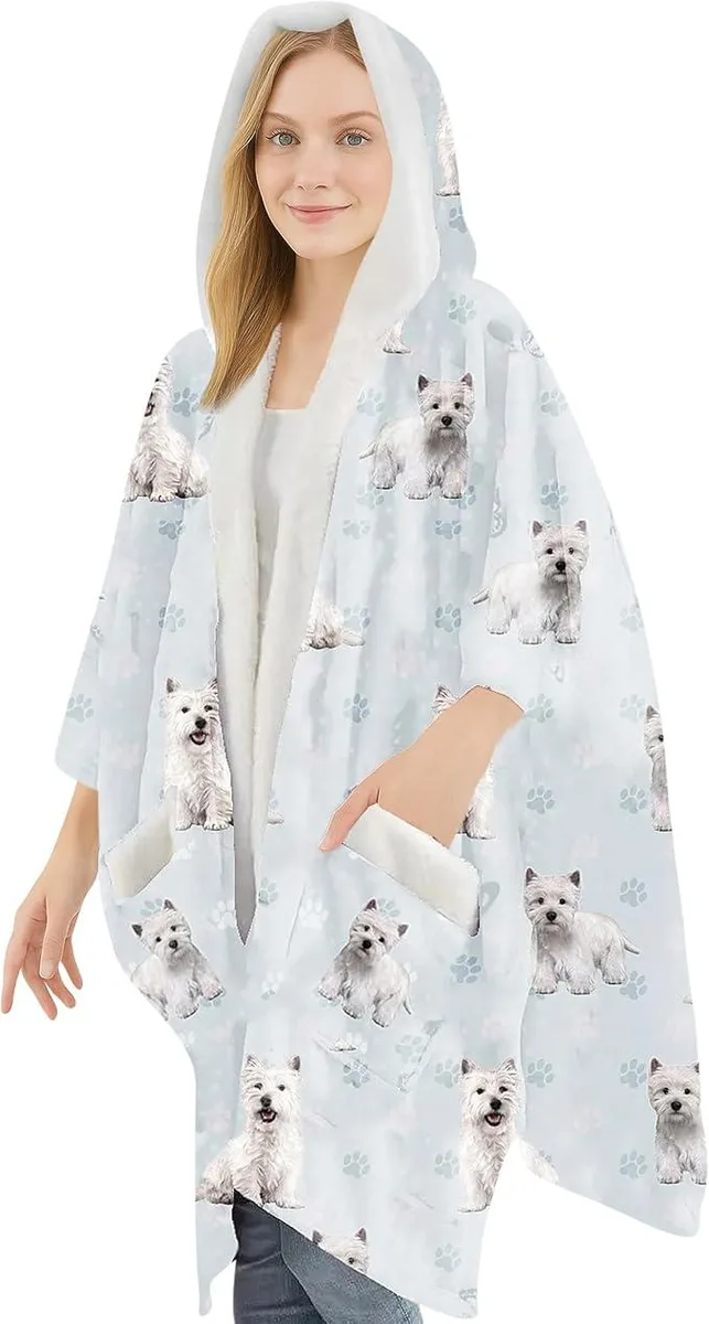 E &amp; S Imports E &amp; S Imports Snuggs Blanket Hoodie West Highland Plushed &amp; Stuffed — product photo