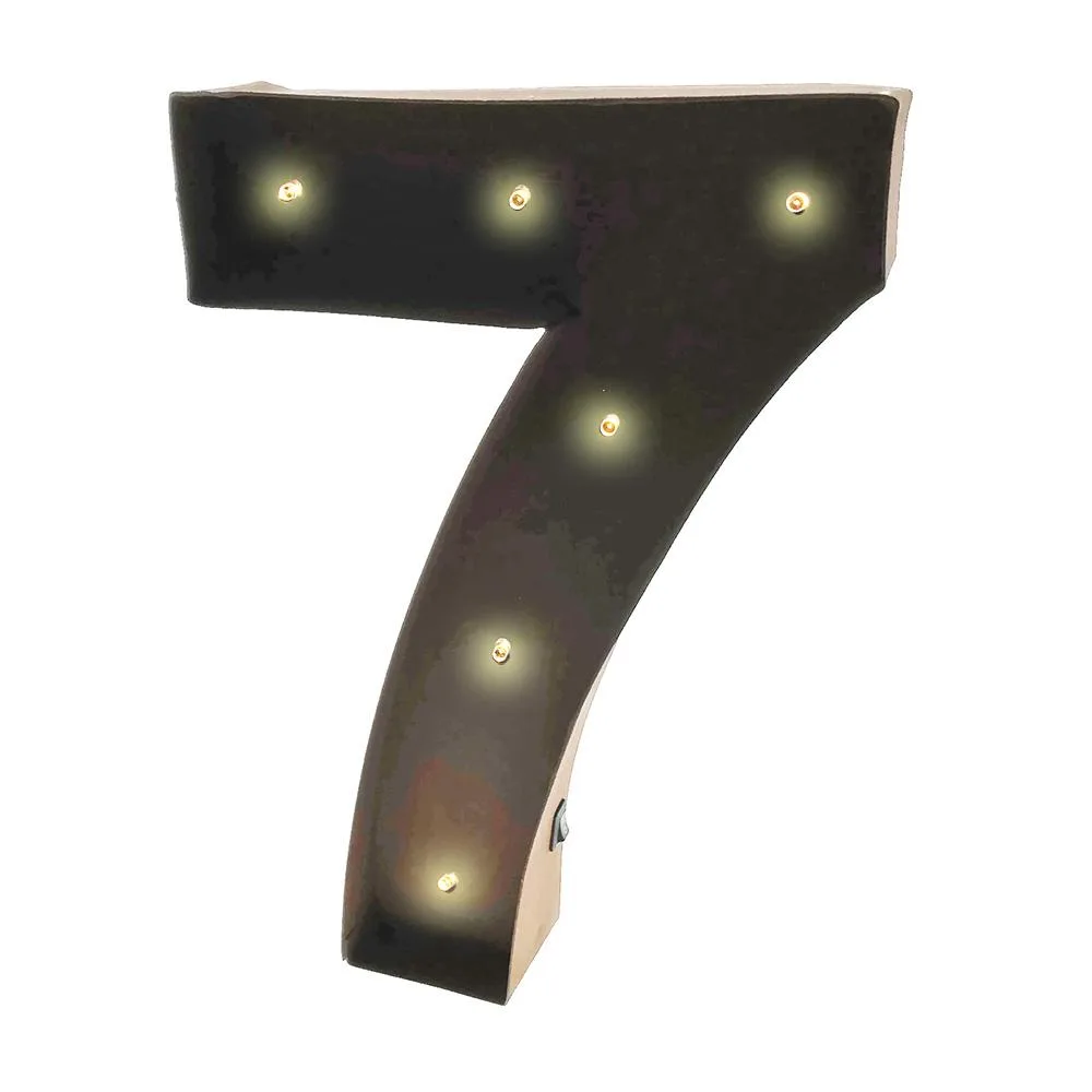 Vandue Corporation Vandue Corporation LED Glow Letter Number 7 11" Black — product photo