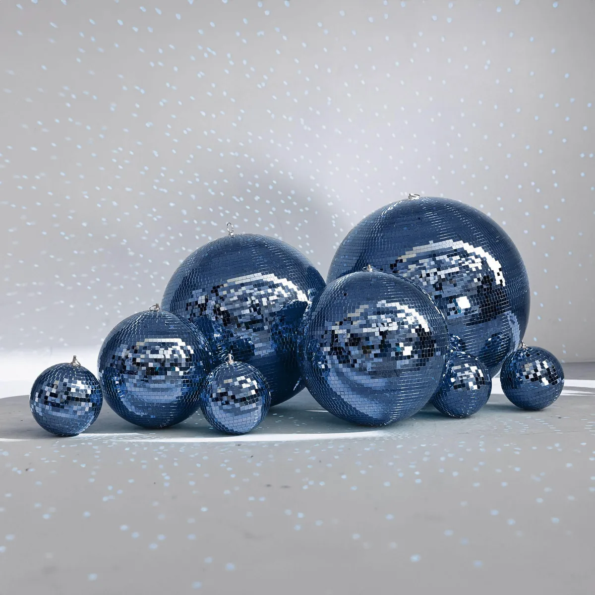 Yescom USA, Inc. Yescom USA, Inc. 8-Piece Sapphire Blue Disco Ball Set Party Supplies — product photo