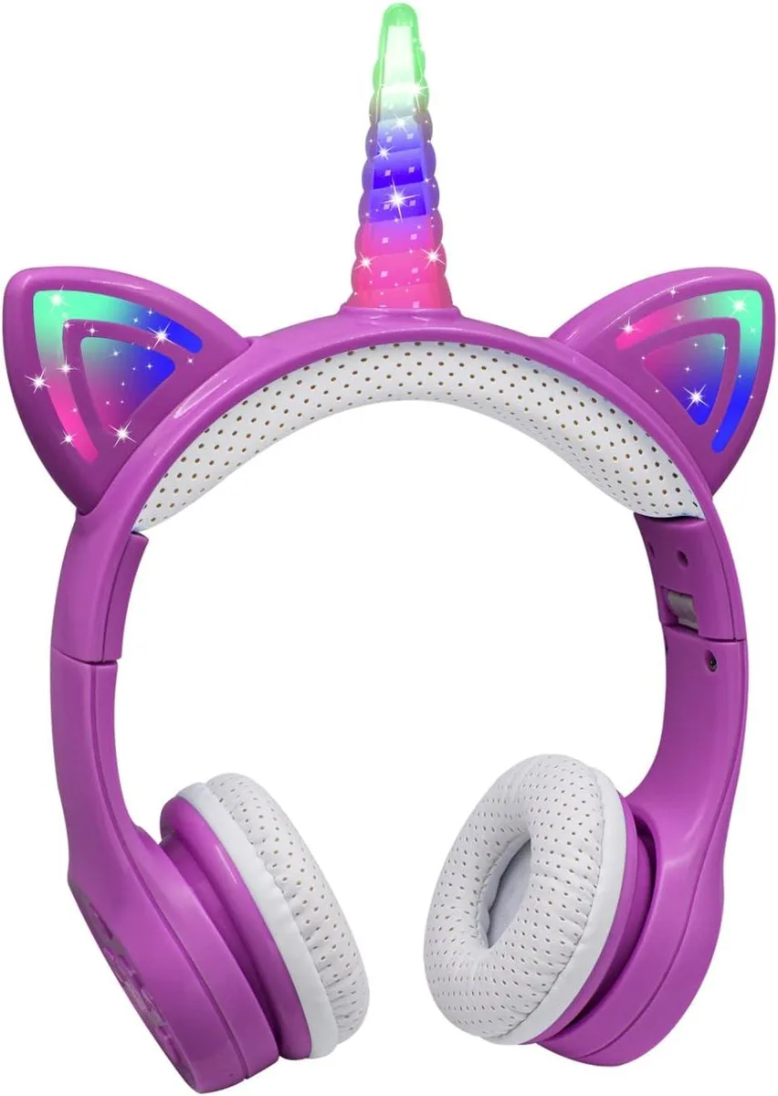 TUKO TUKO Unicorn Kids Headphones Dark Purple Bluetooth 5.0 — product photo