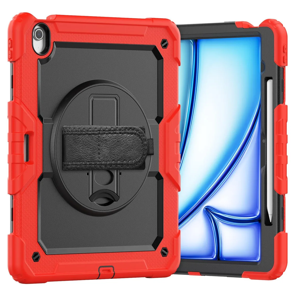 Timoom Timoom Heavy Duty Case for iPad Air 13-inch M3 (2025) / M2 (2024) & iPad Pro 12.9-inch, Red — product photo