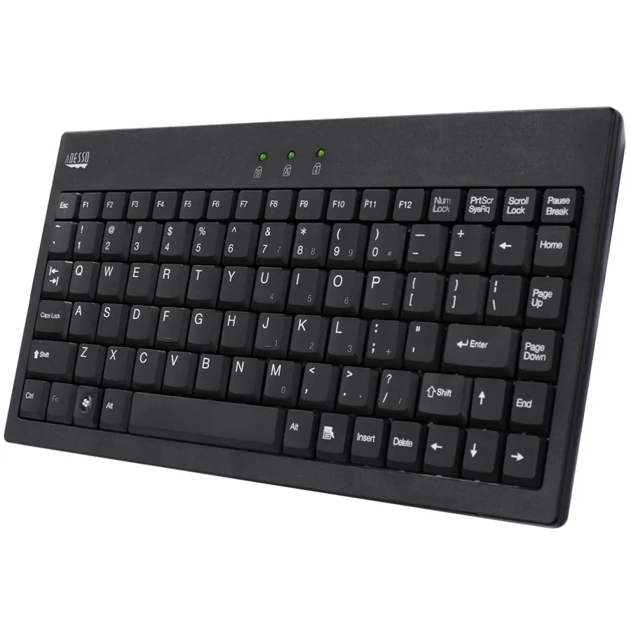 Adesso Adesso AKB-110B 87-key USB/PS2 wired keyboard black — product photo