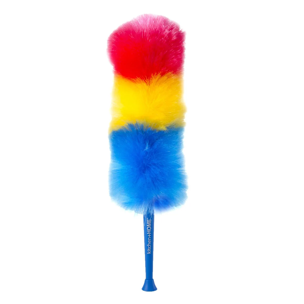 Rainbow electrostatic duster, 23 inch bendable handle, soft synthetic fibers