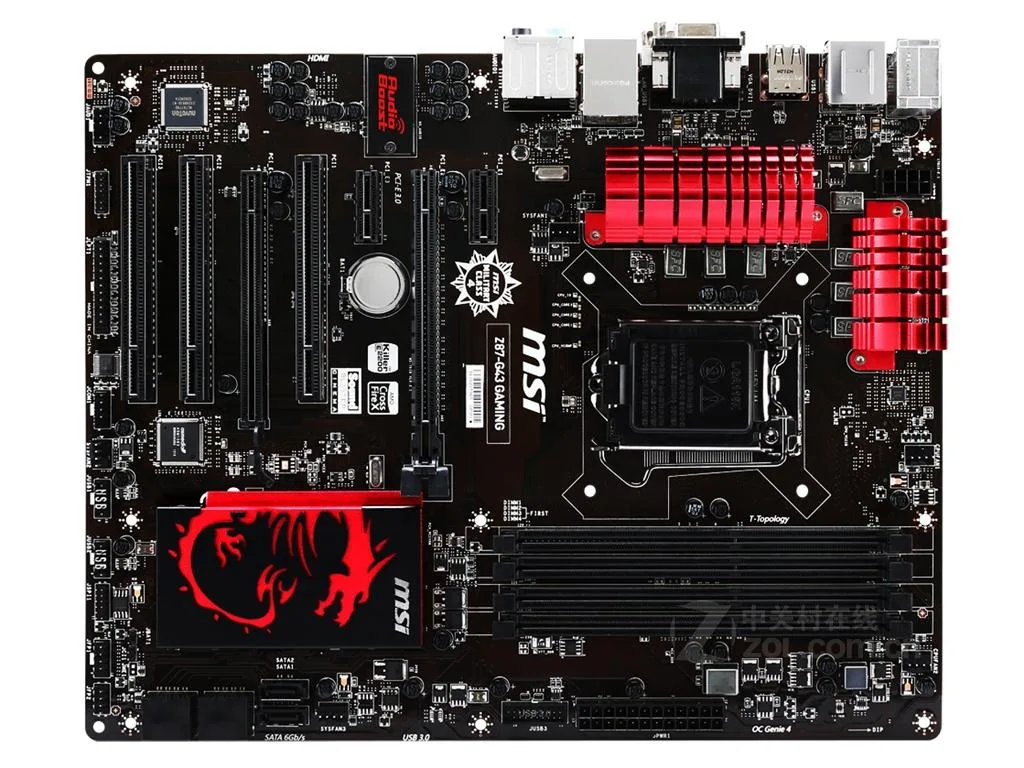 MSI MSI Z87-G43 GAMING Intel Z87 LGA 1150 DDR3 ATX motherboard — product photo