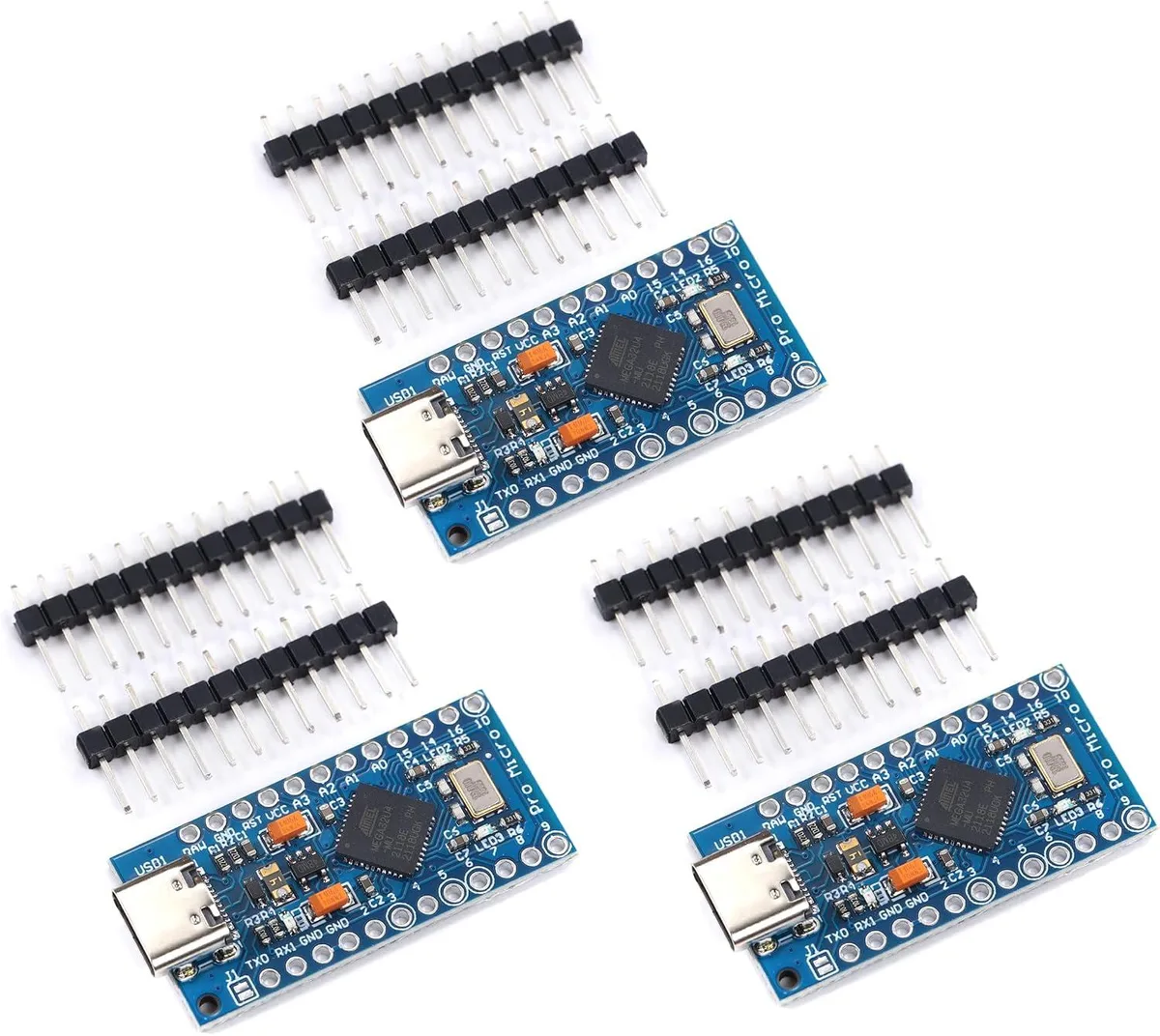 MCDODO MCDODO Type-C Pro Micro Atmega32U4 5V 16MHz Development Board 3pcs — product photo