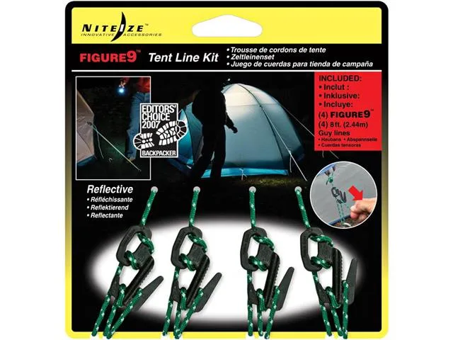 NITE IZE NITE IZE F9SP-01-4R3 bungee cord set with 4 hooks — product photo