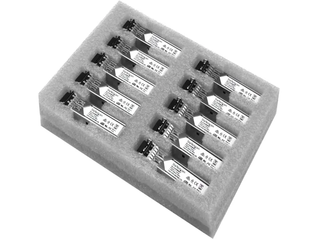 STARTECH STARTECH GLCSXMM10PST 10-pack SFP transceiver 1000BASE-SX 850nm 550m — product photo