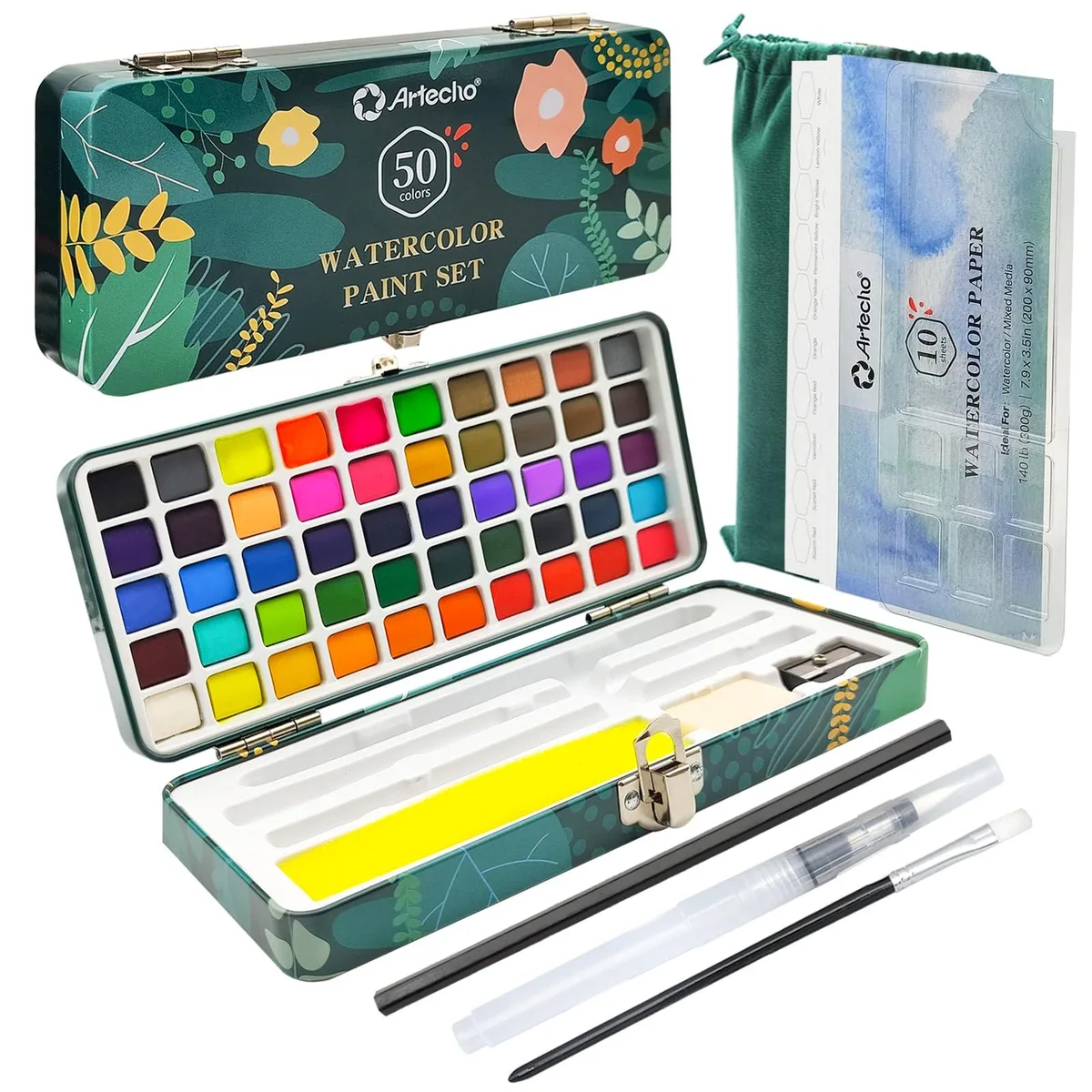 Artecho Watercolor Paint Set 50 Colors ATO-WP5007 — product photo