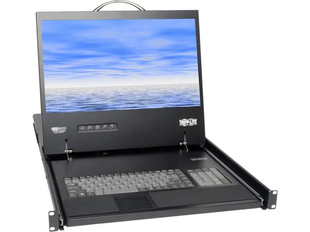 Tripp Lite Tripp Lite B070-008-19 8-Port Cat5 1U Rack-Mount Console KVM Switch with 19-in. LCD — product photo