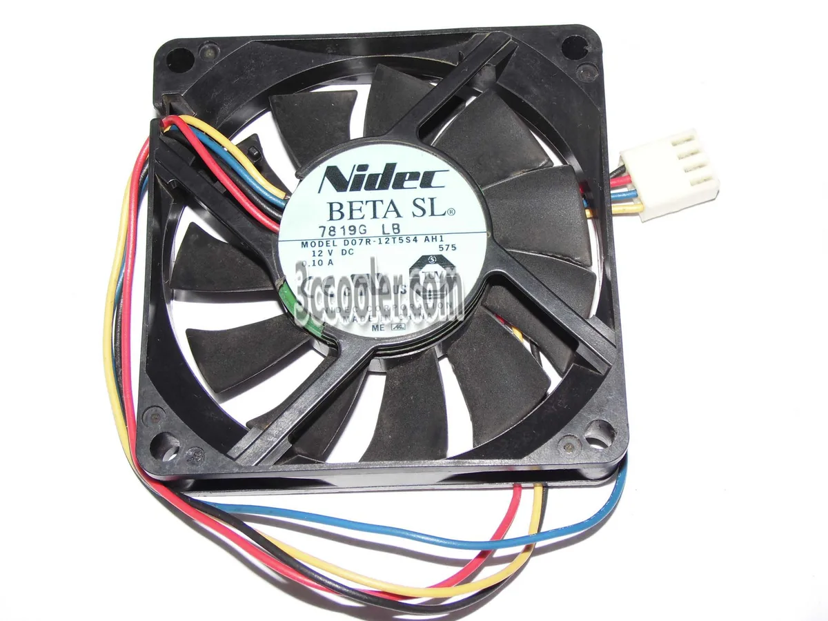 OEM Industries OEM Industries D07R-12T5S4 AH1 70mm 12V 0.1A 4-Pin Hydraulic CPU cooler — product photo