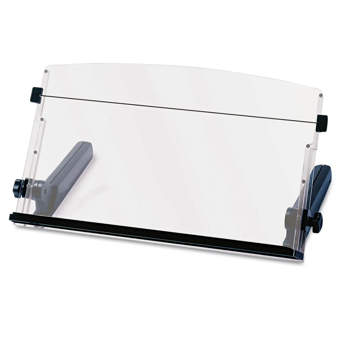 3M 3M In-Line Freestanding Copyholder 18" 300 Sheets Black/Clear DH640 — product photo