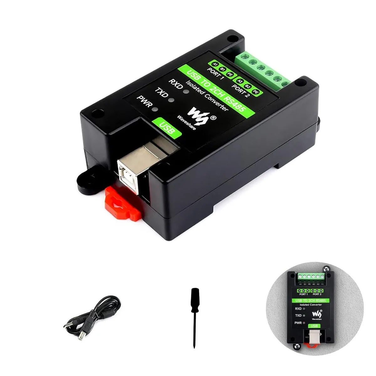 LORDWORLD LORDWORLD USB to 2CH RS485 Isolated Converter FT2232HL Development Board — product photo
